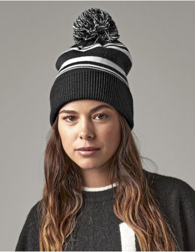 BEE-B473R-Striped Fan Beanie